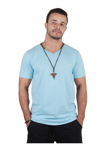 Imagem 5 de 10 de Kit C/3 Un Blusa Camisa Camiseta Masculina Gola V Baratas