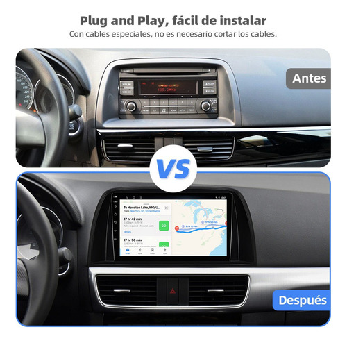 Checheestéreo 4+64g Carplay Para Mazda Cx5 2013-2017 4k Wifi