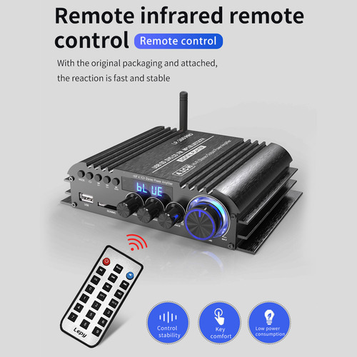 Amplificador Bluetooth 5.0 Hifi Stereo De 4.1 Canales Multi