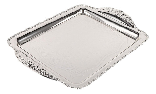 Bandeja Para Servir, Plato Rectangular, Fácil Medio Plata