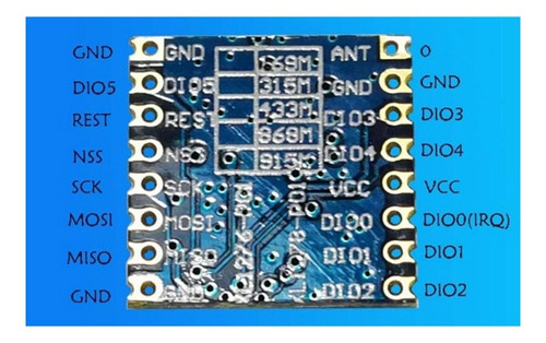 ^ Módulo Transceptor Inalámbrico Sx1276 2x Lora Module