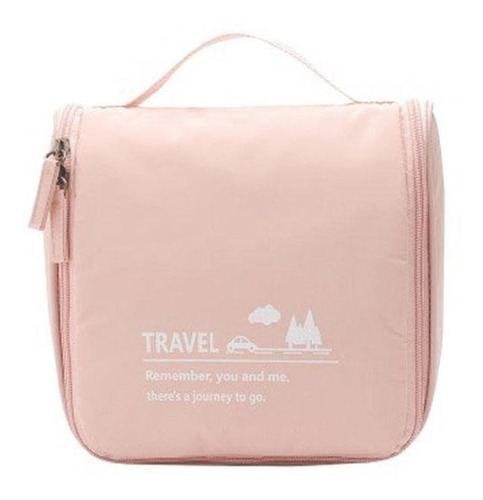 Necessaire De Viagem Impermeável Com Cabide 50245 Rosa