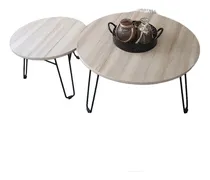 Comprar Mesas Ratona Estilo Industrial Circular Juego