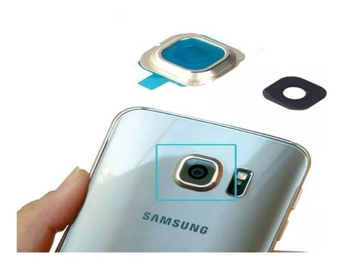 Mica Camara Y Bisel Lente Samsung Galaxy S6 Edge