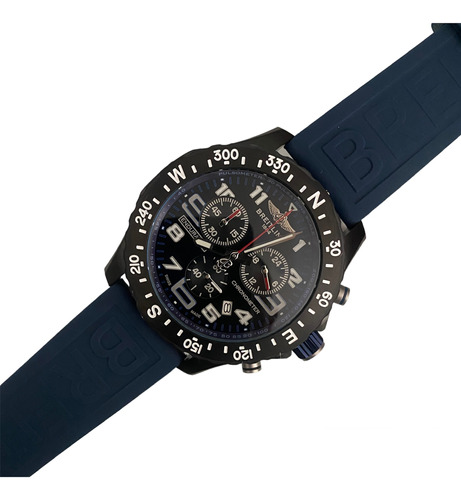 Reloj Breitling Endurece Negro Caucho 48mm (Reacondicionado)