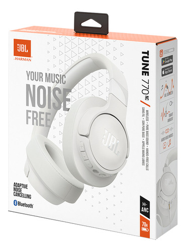 Audífonos Inalámbricos Jbl Tune 770nc Blanco