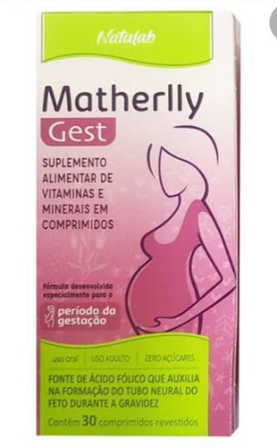 Suplemento Em Comprimidos Natulab Matherlly Gest Em Caixa 30 Un