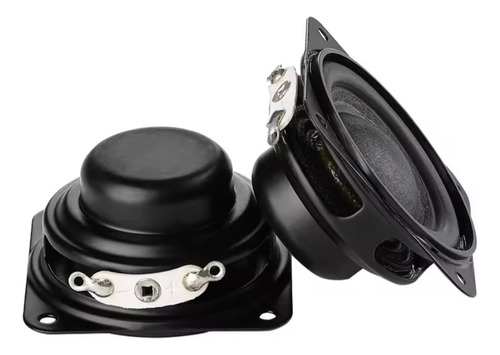 Par Bocinas 1,5 Pulgadas 4 Ohm 5/10w Mini Altavoz Portátil Negro