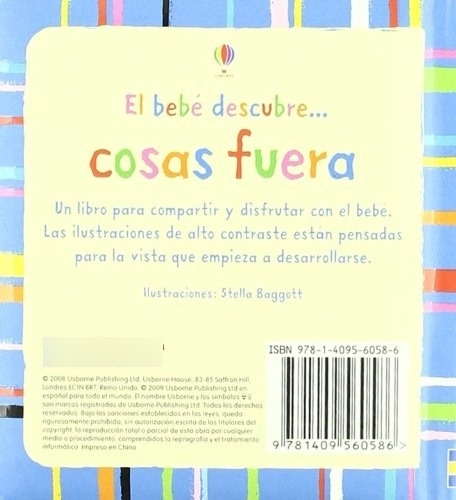 Bebé Descubre Cosas Fuera, El, De Varios Autores. Editorial Usborne, Tapa Blanda, Edición 1 En Español