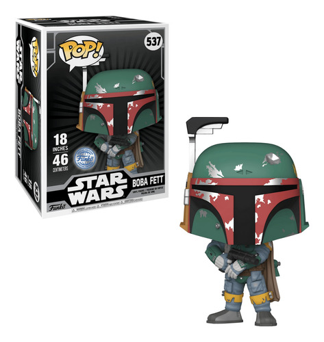 Boba Fett Mega 18 Pulgadas Funko Pop 537 Star Wars Exclusivo