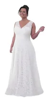 Comprar Vestido Festa Noiva Longo Plus Size Renda Civil 86 Casamento