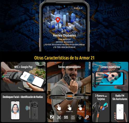 Ulefone Armor 21 Con Cámara Frontal De 16mp Y Android 13
