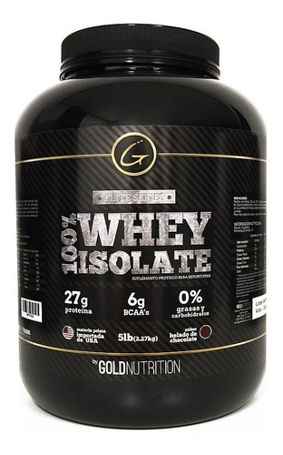 Proteína Gold Nutrition 100% Whey Isolate 5 Lb