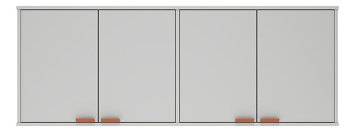Armário De Lavanderia Aéreo Multiuso 4 Portas Sofa Sogude Capuleto4158 Cor Branco