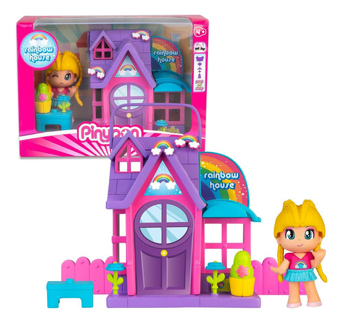 Pinypon Casita Rainbow Con Muñeca+accesorios Orig