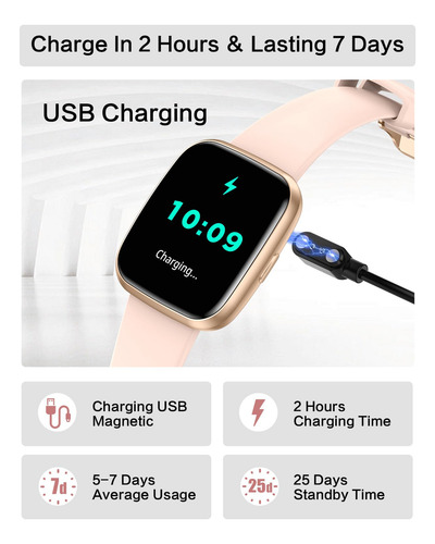 Monitor De Frecuencia Cardíaca Para Llamadas Smartwatch Egqi