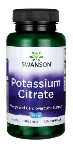 Citrato Potasio 99mg De 120capsulas Potassium Citrate