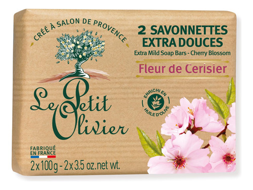 Le Petit Olivier Jabon Extra Suave - Flor De Cerezo - Limpia