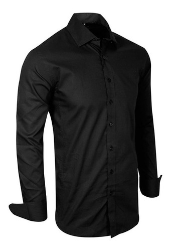 Imagen 3 de 5 de Pack X 2 Camisas Slim Fit Elastizadas Spandex Importadas Vip