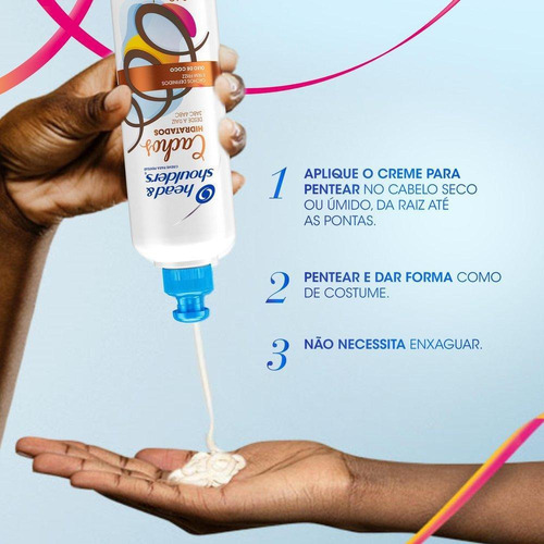 Creme Para Pentear Head & Shoulders Cachos Hidratados 240ml