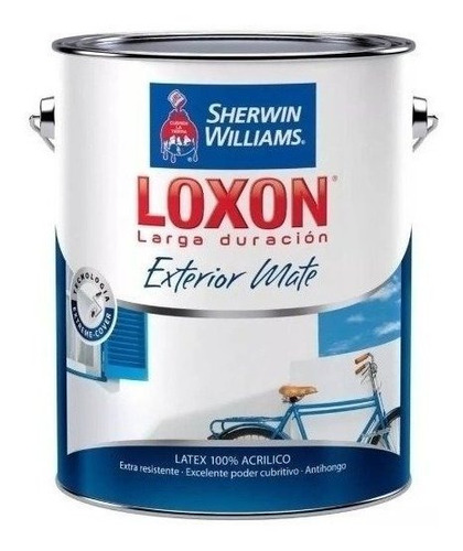 Loxon Larga Duración Exterior Mate Colores X 4 Lts Color Gris cemento