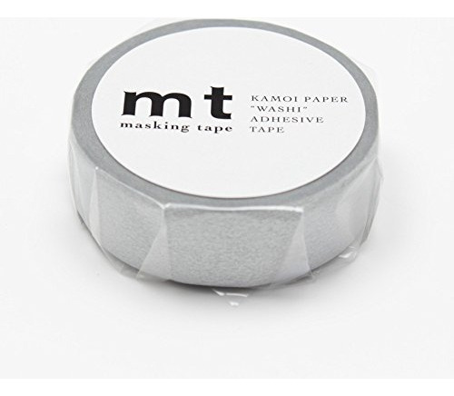 Mt Solids Washi Paper Masking Tape3/5 X 33&#39; Silver ...