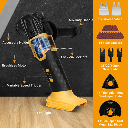 Multi-ferramenta Oscilante Compatível Com A Bateria Dewalt 2