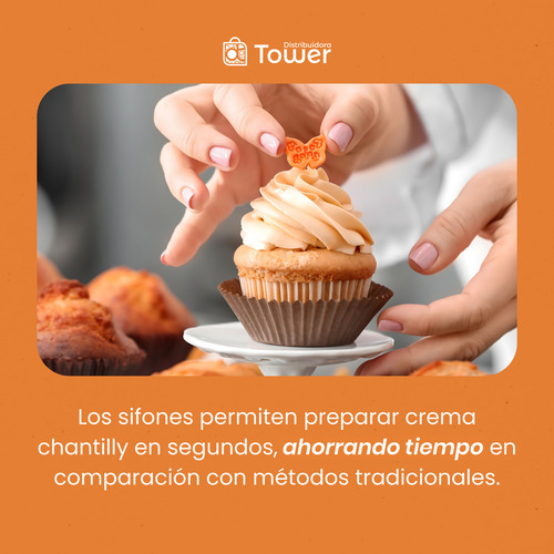 Sifon Cremera Para Crema Chantilly Café Baristas Chef Postre