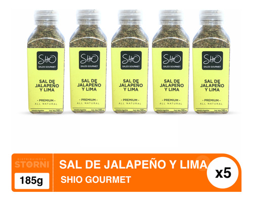 Sal De Jalapeño Y Lima Pack X5u Shio Gourmet Por Mayor