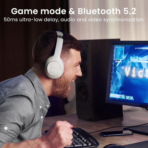 Fone De Ouvido Haylou S35 Anc Cancelamento D Ruído Bluetooth Branco