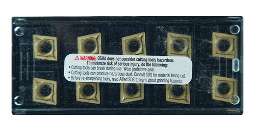 10 Insertos De Diamante Ccmt3251 C2t Allied Machine