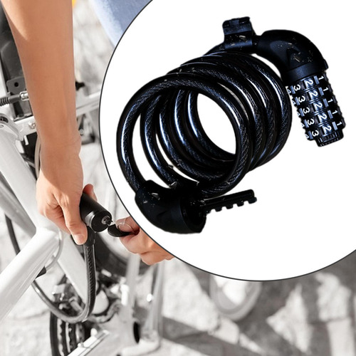De Combinación Para Bicicleta, De Cable Negro De 3,9 Pies