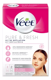 Kit De Depilação Facial Veet Pure & Fresh Creme 50ml + Creme