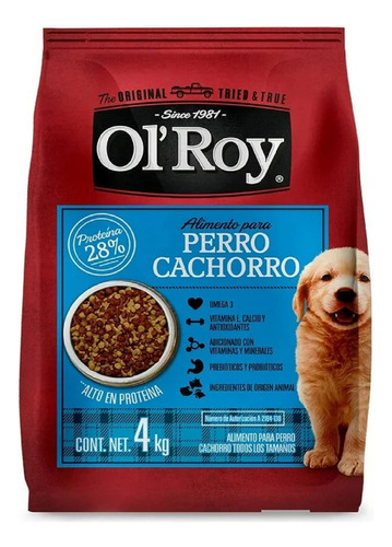 Alimento Para Perro Ol'roy Perro Cachorro 4 Kg