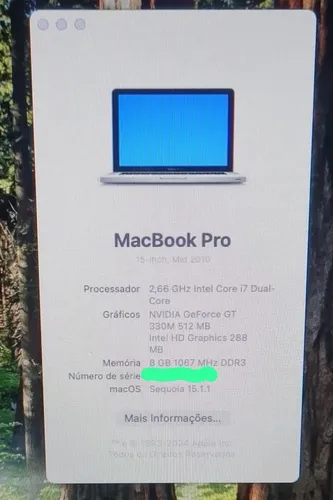 Macbook Pro 2010 - Core I7 - Tela Grande | Parcelamento sem juros