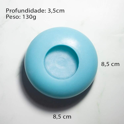 Molde Forma Silicone Vaso Disco Ib-1830