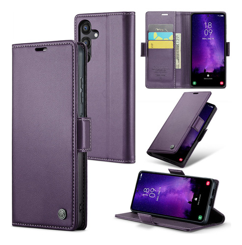 Funda Magnética Tipo Cartera Con Tapa S24fe Para Samsung