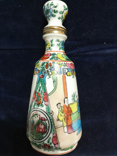 Botella De Porcelana China Canton