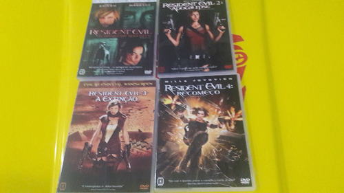 Dvd Quadrilogia Resident Evil - Dvd Original-04 Discos