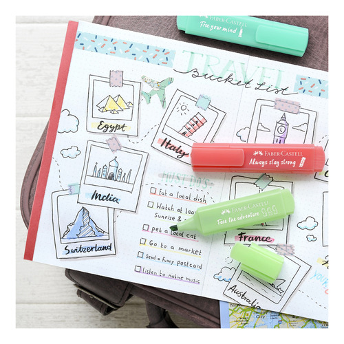 Marcador Tl 46 Faber-castell X8 Colores Pastel