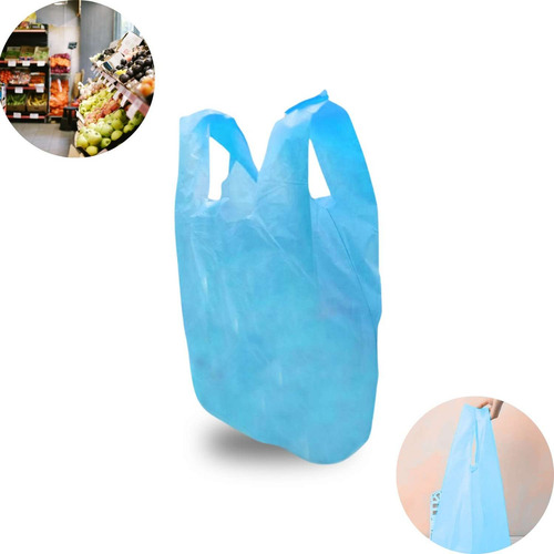 Bolsa Cv Descartaveis Saco Comercial Azul-celeste 30cm - 40cm