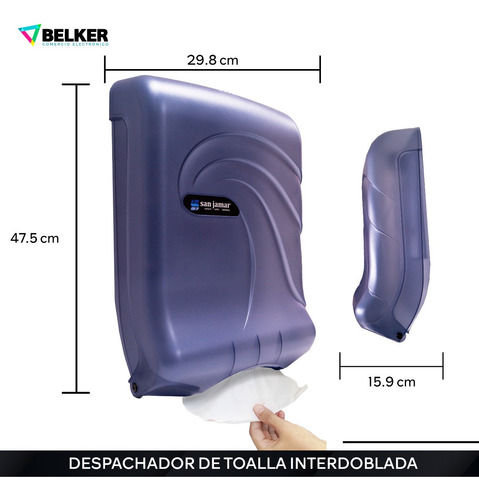Despachador Toalla Interdoblada 750 Toallas San Jamar 1 Pza