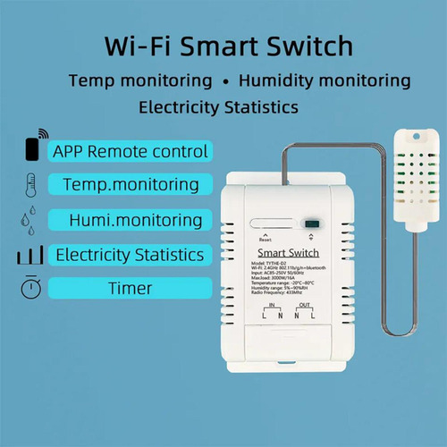 Termostato Con Interruptor Para De Temperatura Y Humedad,