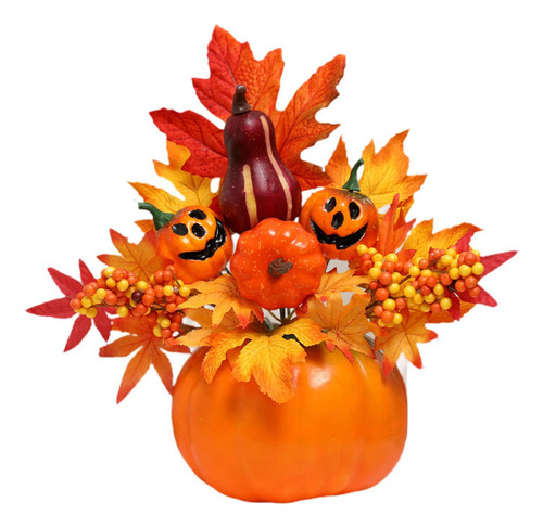 Adorno De Calabaza De Halloween, Centro De Mesa De Estilo F