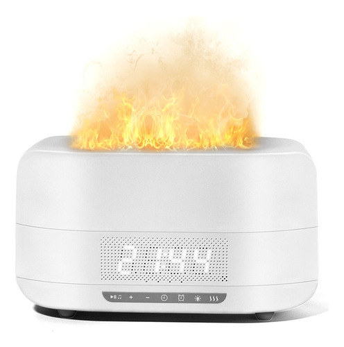 Humidificador Despertador Bluetooth Altavoz Lámpara Incienso Color Blanco