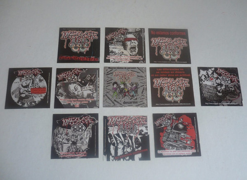 Imagen 1 de 1 de Calcomania Stiker Calca D Massacre 68 - Punk Dark Rock Biker