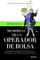 Comprar Libro Memorias De Un Operador De Bolsa Por Edwin Lefevre Dhl
