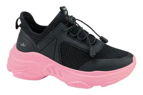 Tenis Urbano Chunky Paris Hilton 162a Negro Dama Original