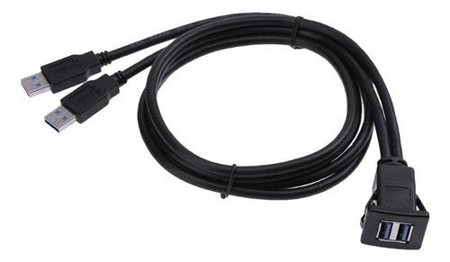 Extensión Doble Usb3.0 Macho A Hembra De 2 Puertos