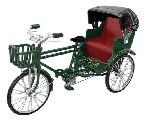Modelo De Metal A Escala 1/12 De Tres Rickshaw,